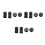 12 Pack Camera Combo Hot Shoe Mount Adapter Cold 1/4 Inch Flash for 2