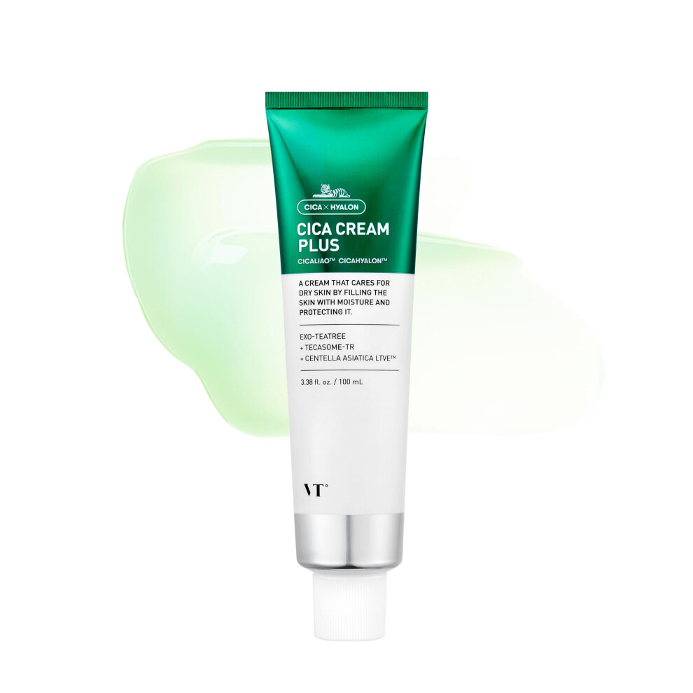 Vt Cosmetics Cream Cica Plus Hydrating & Calming Face Moisturizer With Centella Asiatica Lightweight Soothing For Acne Oily Dry And Sensitiv