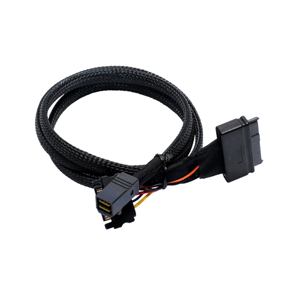 Mini Sas Sff8643 U.2 To 8639+15Pin Power Cable Nvme Hard Disk Data Connection Sff8639 4853284723136