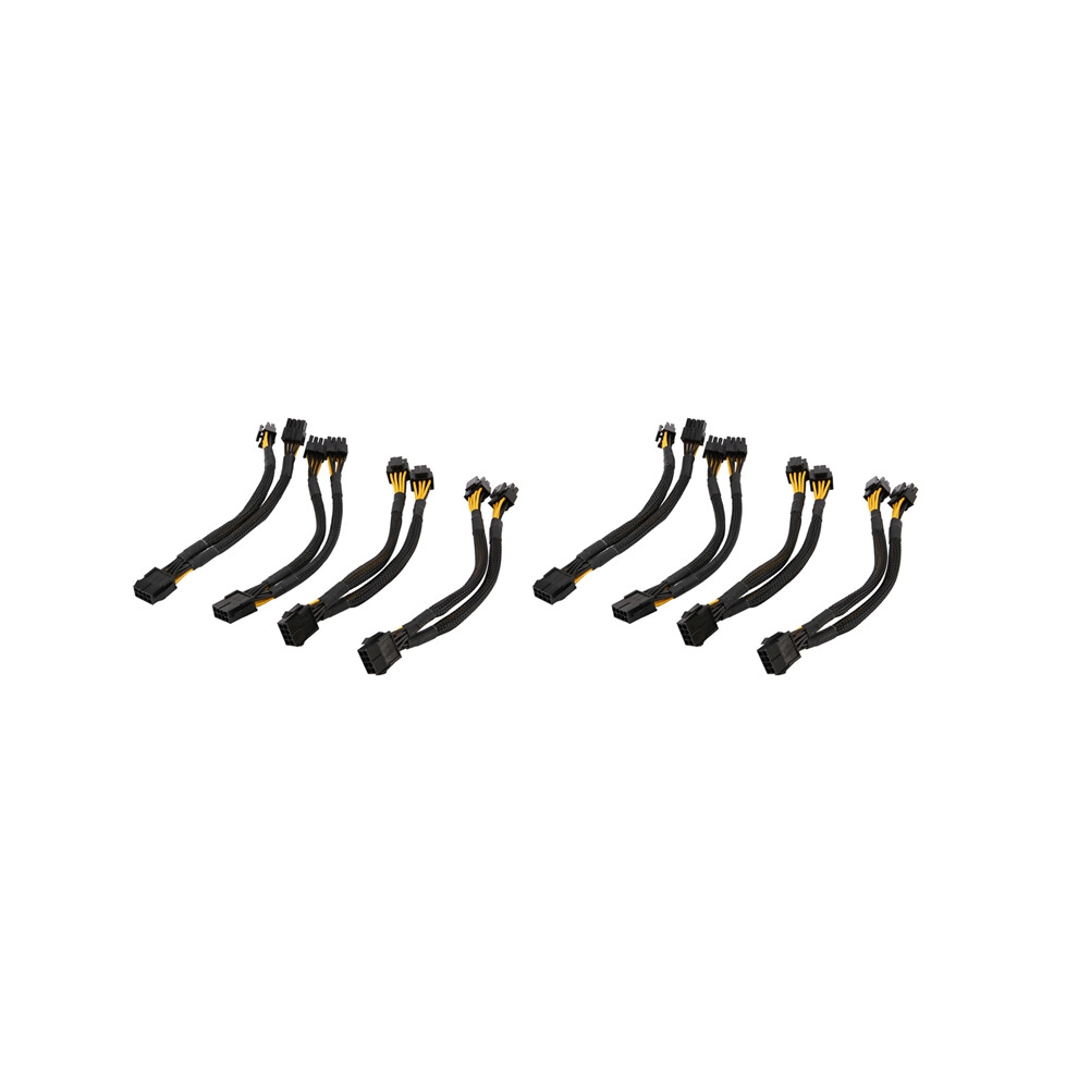 Photos - Cable (video, audio, USB) 8 Pcs CPU Pin Splitter ATX Female to Dual 8 Male EPS 12V for Motherboard Power Adapter Cable(4+4)