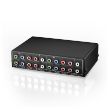 3-Way RGB Component AV Switch Video Audio Selector 3 in 1 Output Ypbpr Switcher Box for TV 360 DVD