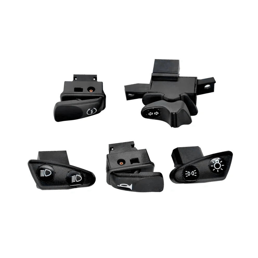 Motorcycle Switch Button For Horn Turn Signal High Low Beam Headlight Switches Black 4853284724812