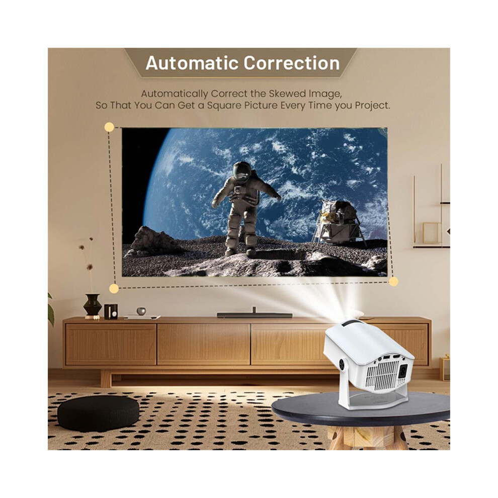 Pro Projector 4K Android 11, Wifi6, 200 Ansi,Bt5.0, 1280X720p Home Cinema & Outdoor Uk Plug 4853284725017