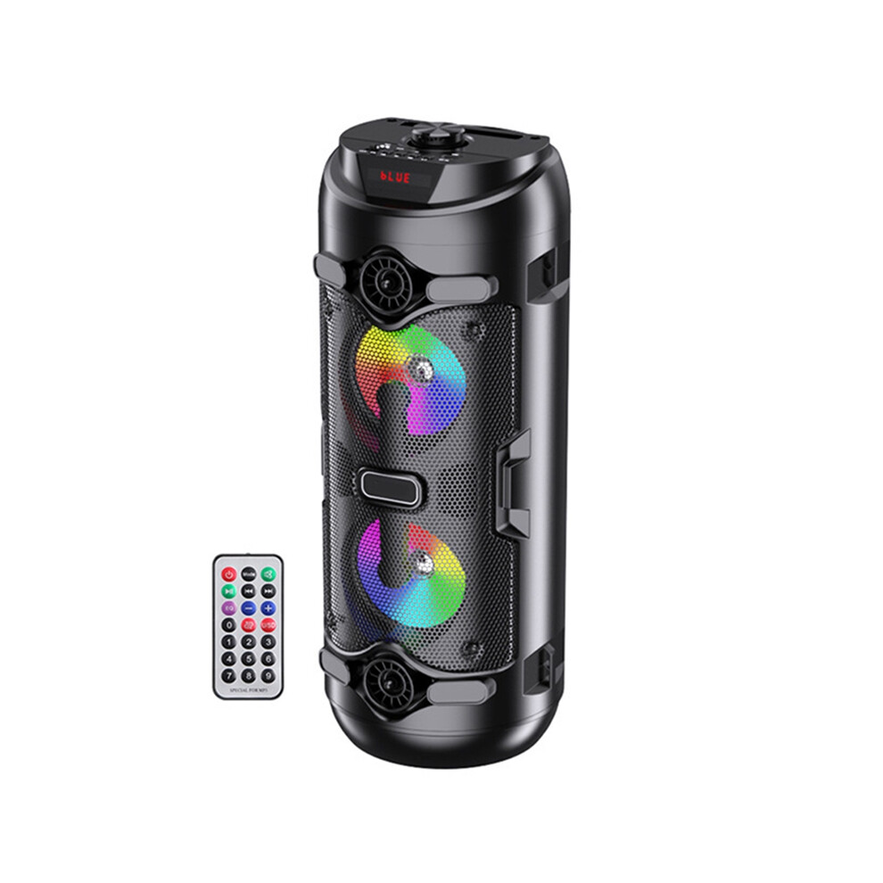 Wireless Bluetooth Column Portable Speaker Big Powerful Music Center Subwoofer with Micphone U-Disk TF