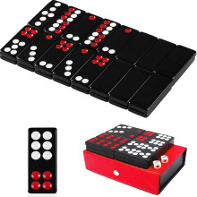 32 pezzi Pai Gow Tiles Set di giochi cinesi tradizionale Black Dominoes Black Pai Gow Pai Gow Poker Best Casino Game Party Fun Toy per Entertainennt