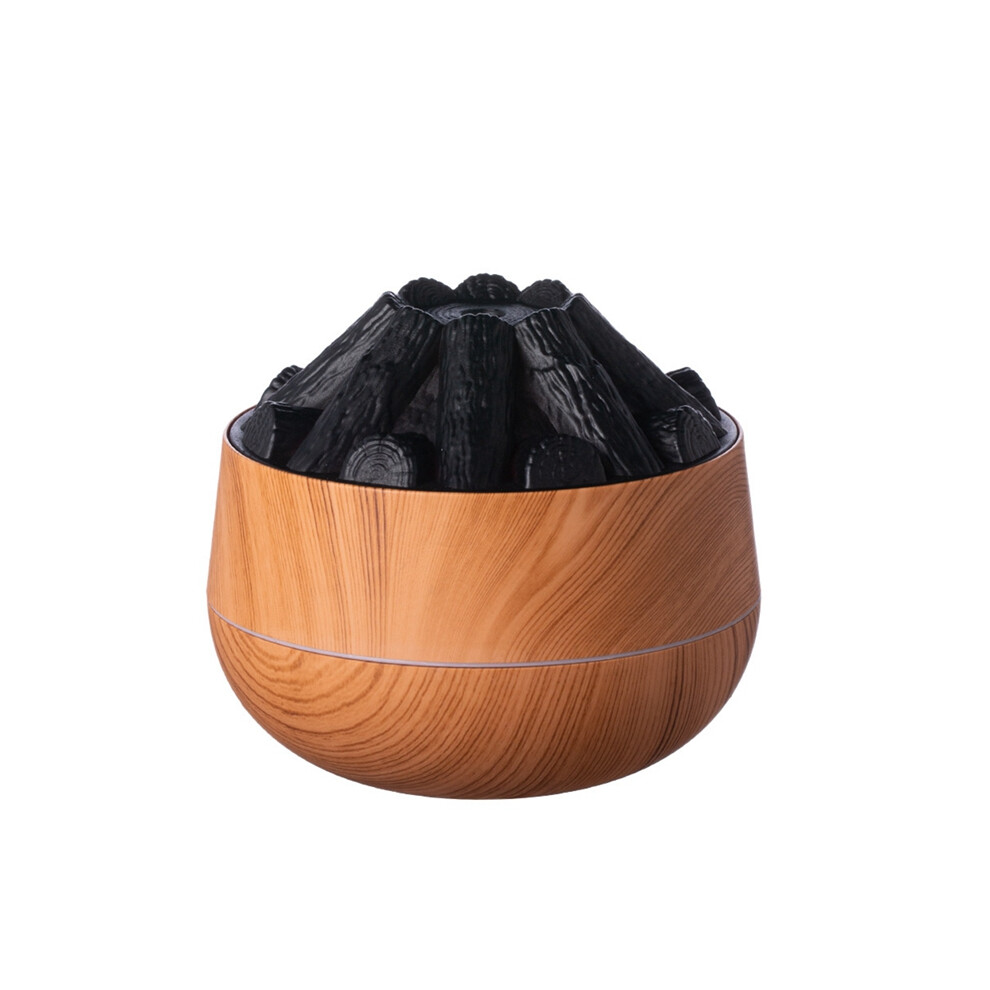 300ml Bonfire Humidifier USB Noiseless Flame Essential Diffuser Auto-Off for Home Office Gym Light Wood Grain-image-OPC-PGDRD5V-NEW