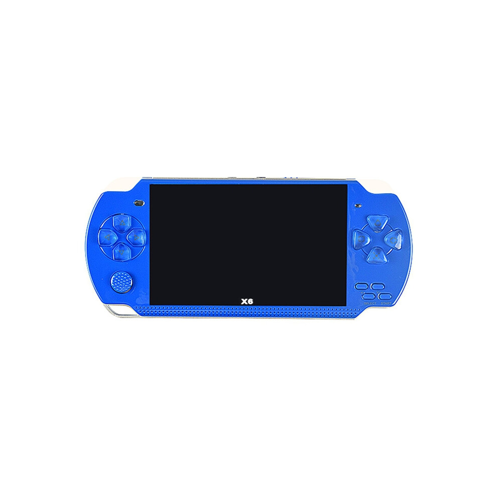 X6 Handheld Game Console 4.3 Inch Screen Mp4 Player Mp5 8Gb Support For Psp Camera Video E-Book Blue 4853284726892