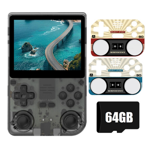 V20 Retro Video Handheld Game Console 64GB 3.5inch IPS HD Screen A133P Open Source Linux for SFC Simulators A 2