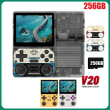 V20 Retro Video Handheld Game Console 256GB 3.5inch IPS HD Screen A133P Open Source Linux for SFC Simulators B