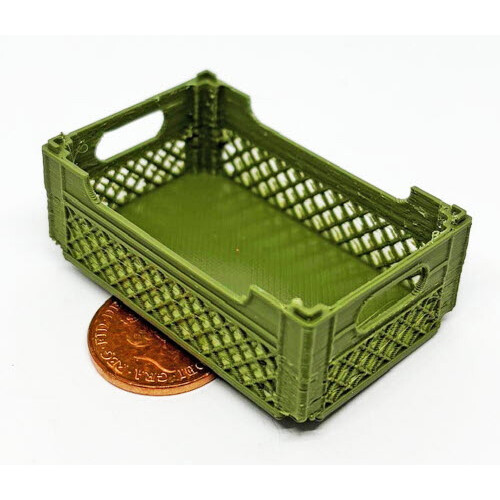 Dolls House Vegetable Selection Loose In A Plastic Crate Miniature V4 2