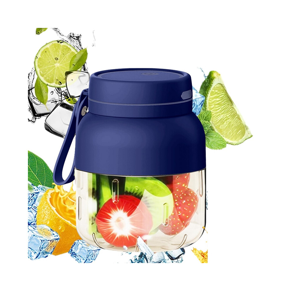 Portable Electric Juicer Cup, Rechargeable Fruit for Students, Large Capacity, Ideal School & Home Use Blue-image-OPC-PGDRDXR-NEW