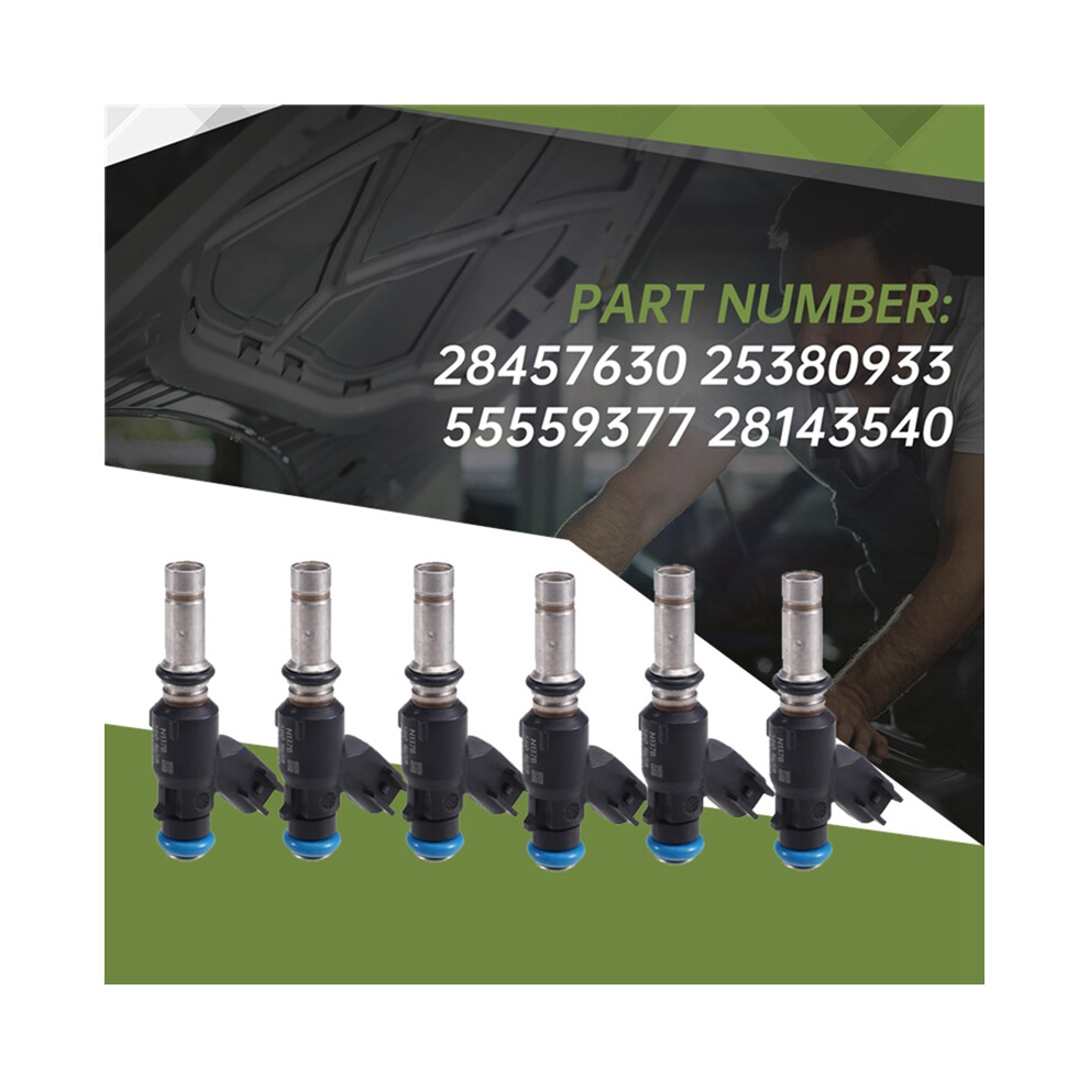6Pcs Car Fuel Injector Nozzle 25380933 55559377 For Aveo Aveo5 1.6L 2009-2011 Cruze Accent 4853284732893