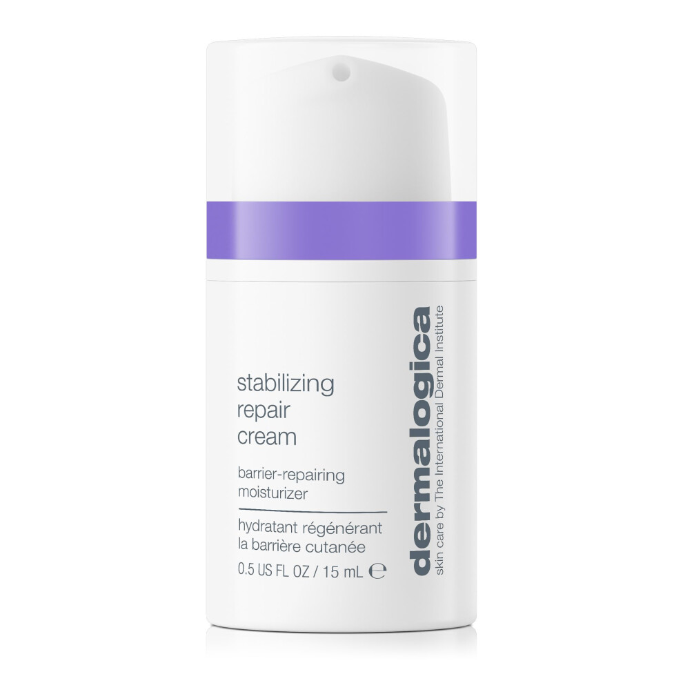 Dermalogica Stabilizing Repair Cream  Face Moisturizer for Sensitive Skin with Cica - Strengthens  Soothes  and Repairs Skin Barrier  0.5 fl oz
