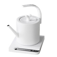 1.0L Gooseneck Electric Kettle, 6-Temp Settings, 1000W, Precise Pour, Stainless Steel with EU Plug - Ideal for Coffee/Tea