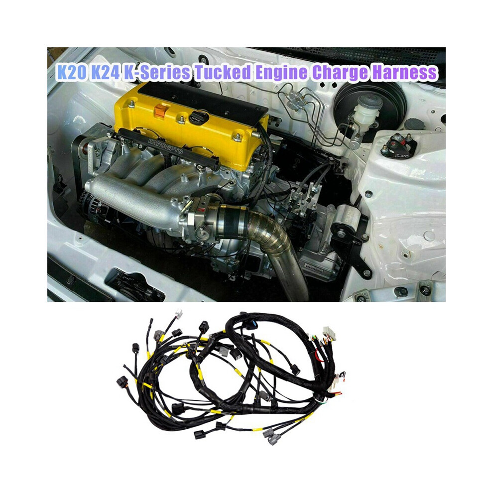 K20 K24 K-Series Tucked Engine Harness Wire For K-Swap Crx Ek Eg Ep3 01-05 Rsx 02-04 Egk20k24 4853284735771