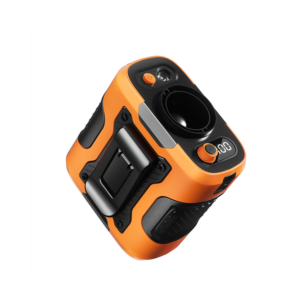 Portable Waist Fan 6000Mah Rechargeable Outdoor Neck&Waist Clip With Strong Wind Power Bank & Lighting For Camping C 4853284737393