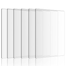 6 Pieces Clear Acrylic Cutting Pads, 8.7x6.1 Inches Plate Pads for Embossing Crafting