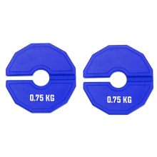 2PCS Gym Micro-Type Plates Dumbbell Fractional Weight 0.75kg Plate Rubber Add-on Aperture 35mm