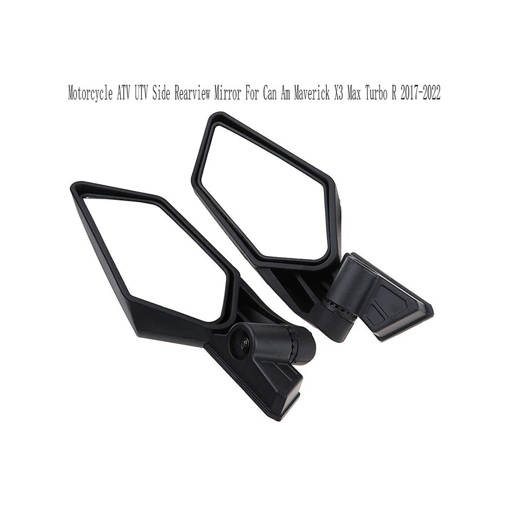 1Pair Motorcycle Atv Utv Side View Mirrors Rearview Mirror For Can Am X3 Max Turbo R 2017-2022 4853284733258