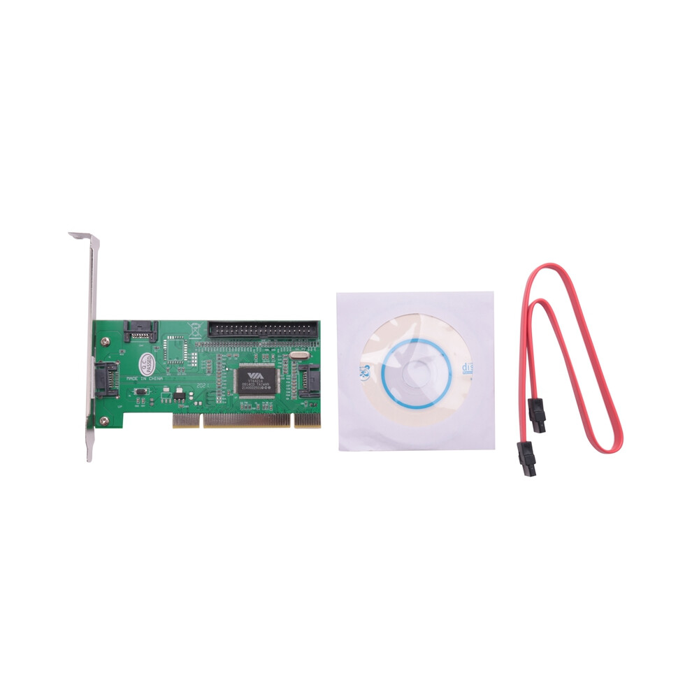 4 Port Sata Pci Expansion Card &Ide Via Vt6421a Chipset 4853284741499