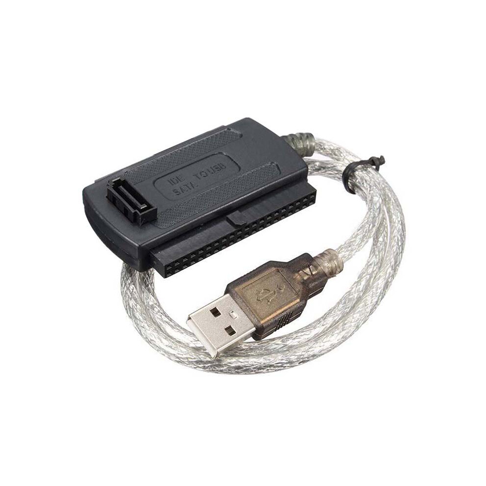 Usb 2.0 Male To Ide Sata 2.5 "3.5" Converter Adapter Cable Hard Drive Hdd Black 4853284741239