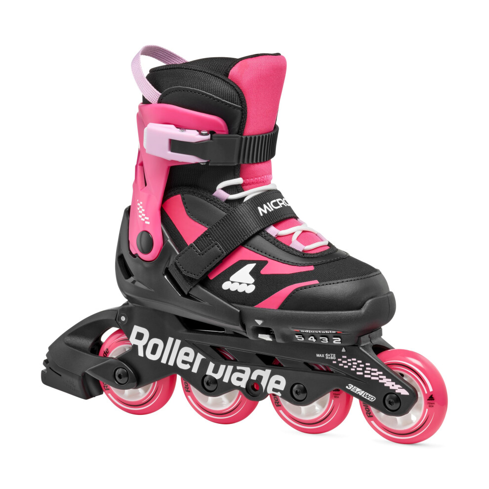 Rollerblade Microblade Rollers En Ligne R Glables Pour Enfants, Rose/Noir, Pour Performances-image