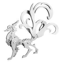 3D kovov puzzle 3D kovov puzzle pro dospel Sada mechanickho modelu Little Nine Tailed Fox Steel 3D puzzle Ozdoby z nerezov oceli pro dospel Dom