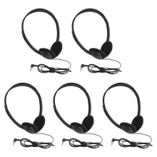 5PCS Classroom Headphones Kids 3.5mm Audio Headset for Students Children Toddler Teens
