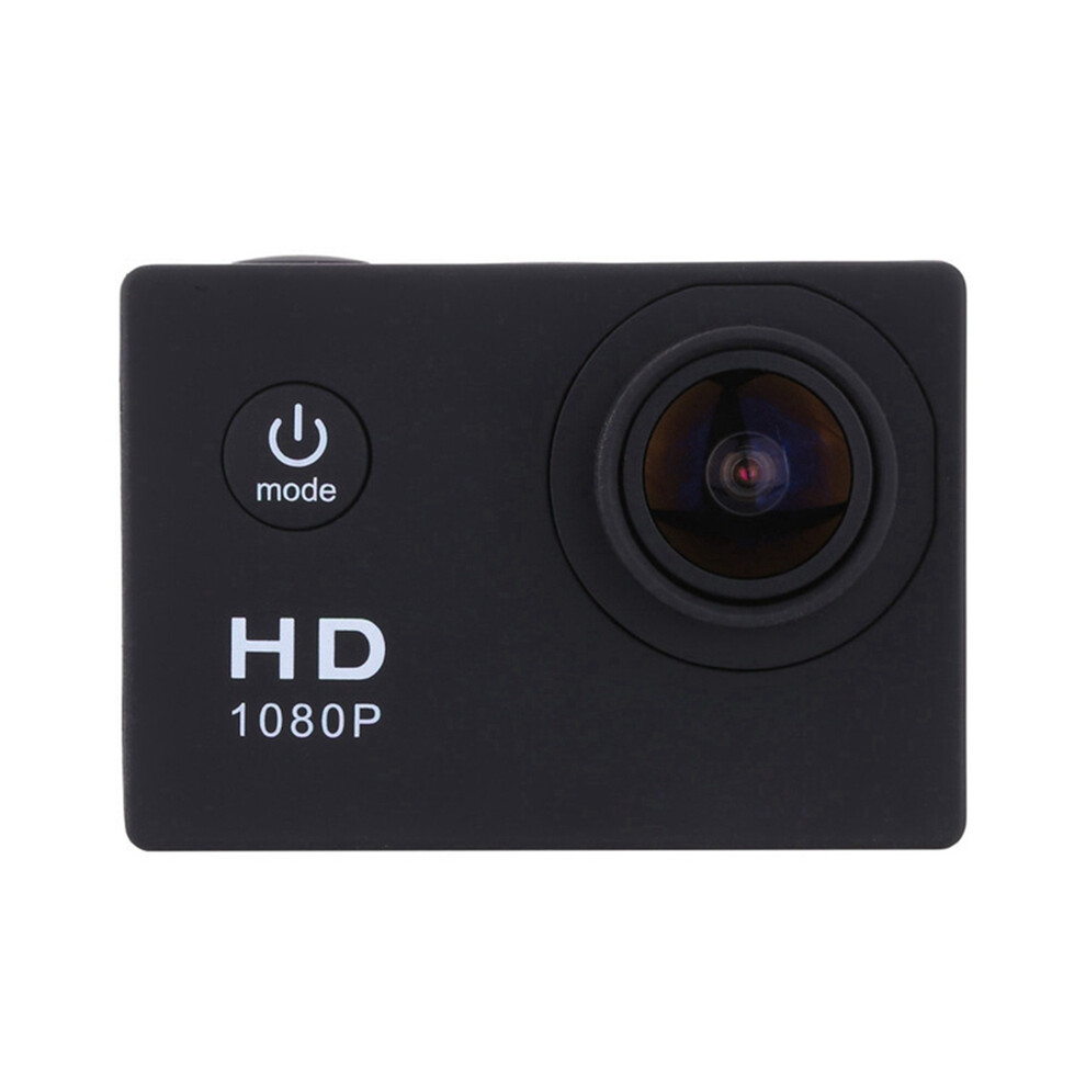 1080P Hd Action Camera Lcd Screen Waterproof 30M Sports Cam For Bicycle, Motorcycle, Skiing, Diving Black 4853284738529