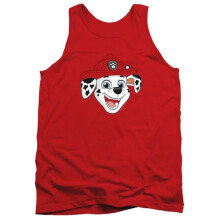 Trevco Sportswear NICK10349-TK-4 Paw Patrol Marshall Grin Adult Tank Top, Red - Extra Large