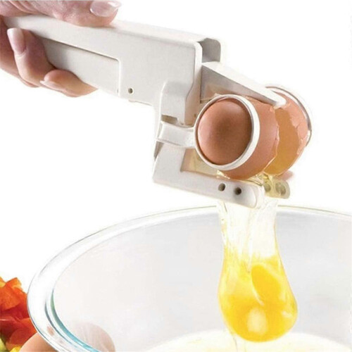 4PCS Egg Shell Cracker Handheld Plastic Egg Breaker Egg Opener Egg Separator Kitchen Gadget Tool 2