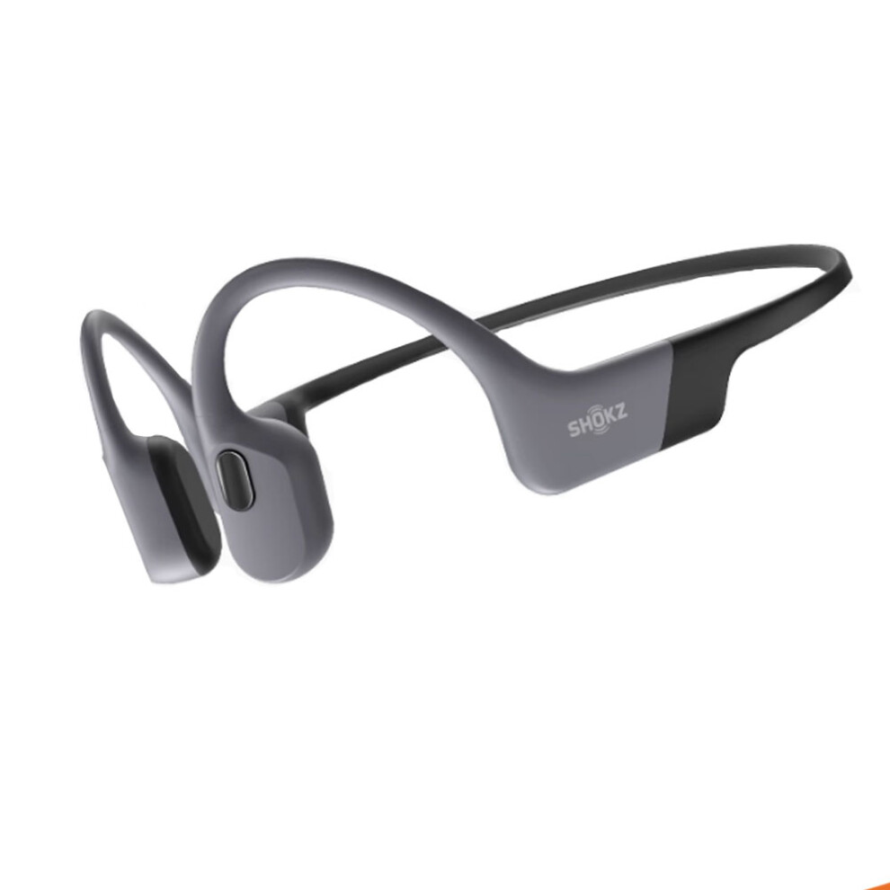 (Grey) Shokz OpenSwim Pro Bone Conduction Sports Headphones, Open-ear Sports Earphones with Mic, Bluetooth Wireless Headset, IP68 Waterproof, Ideal Spor