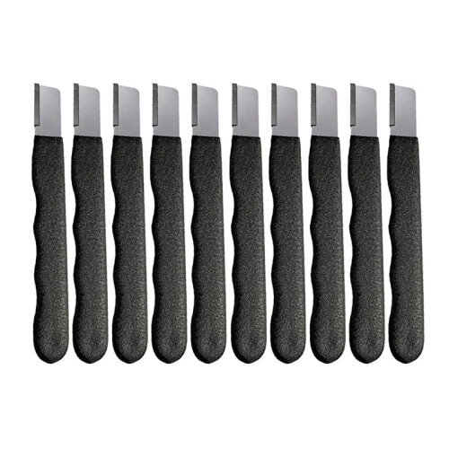 Portable Diamond-Grit Sharpener for Garden Tools – 10-Pack, 4.7 in, Pocket-Sized Multi-Tool Blade Sharpening (Black) 1
