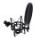 Professional Microphone Shock Mount Holder Adjustable Studio Mic Bracket with Shield Filter Screen Stand 7