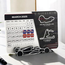 Racing Paper Calendar Desktop Station Home Decoration Itinerary Arrangement Formula 2025