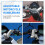 Adjustable Motorcycle Handlebars Handle Bar, Detachable Steering Hangers Bars System for 125cc Scooter Silver 5