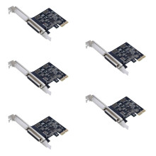 5X High Quality Parallel Port DB25 25Pin Pcie Riser Card Printer to PCI-E Express Converter Adapter AX99100