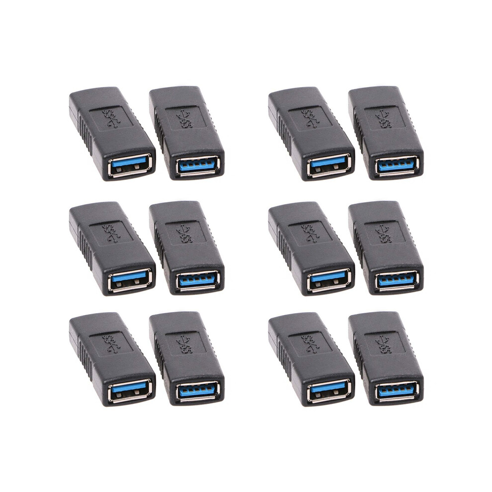 12Pcs Usb 3.0 Type A Female To Adapter Coupler Gender Changer Connector 4853284752419
