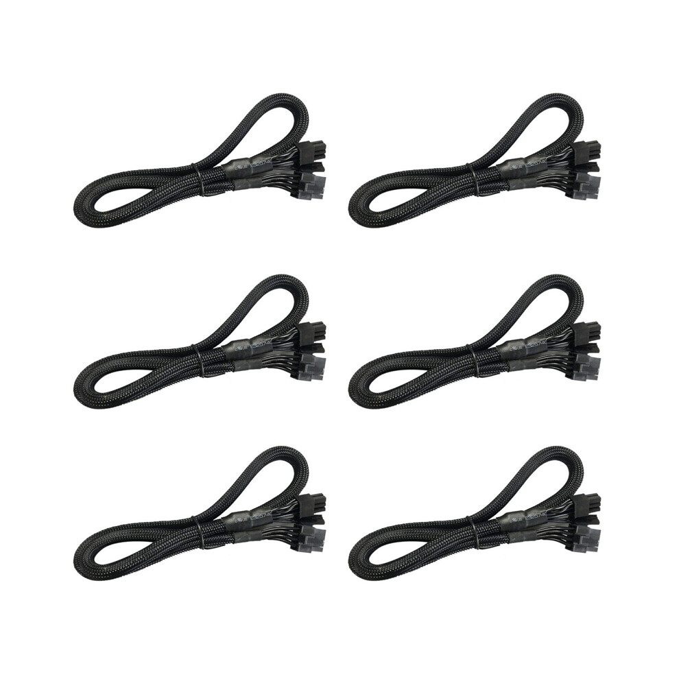 Photos - Cable (video, audio, USB) 6X 8 PIN to Pin PCIE VGA Supply Cable Flex for Supernova 650 750 850 1000 1600 2000 G2 G3 P2 T2 GS(6+2)