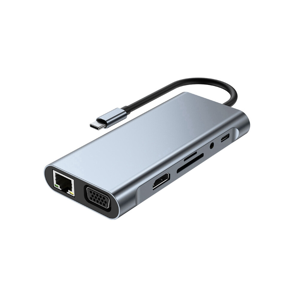 11-In-1 Usb C Hub Docking Station 4K Type To -Compatible Adapter Usb-C Vga Rj45 Pd 100W Hub 4851161919054