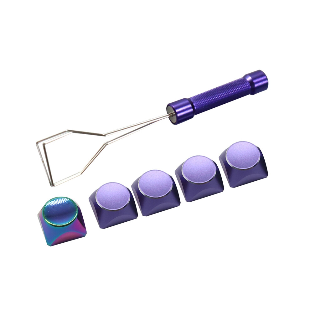 5Pcs Aluminum Alloy Metal Keyboard Cap Color Mechanical Universal Esc Personality Keycap With Key Puller 4851161918361