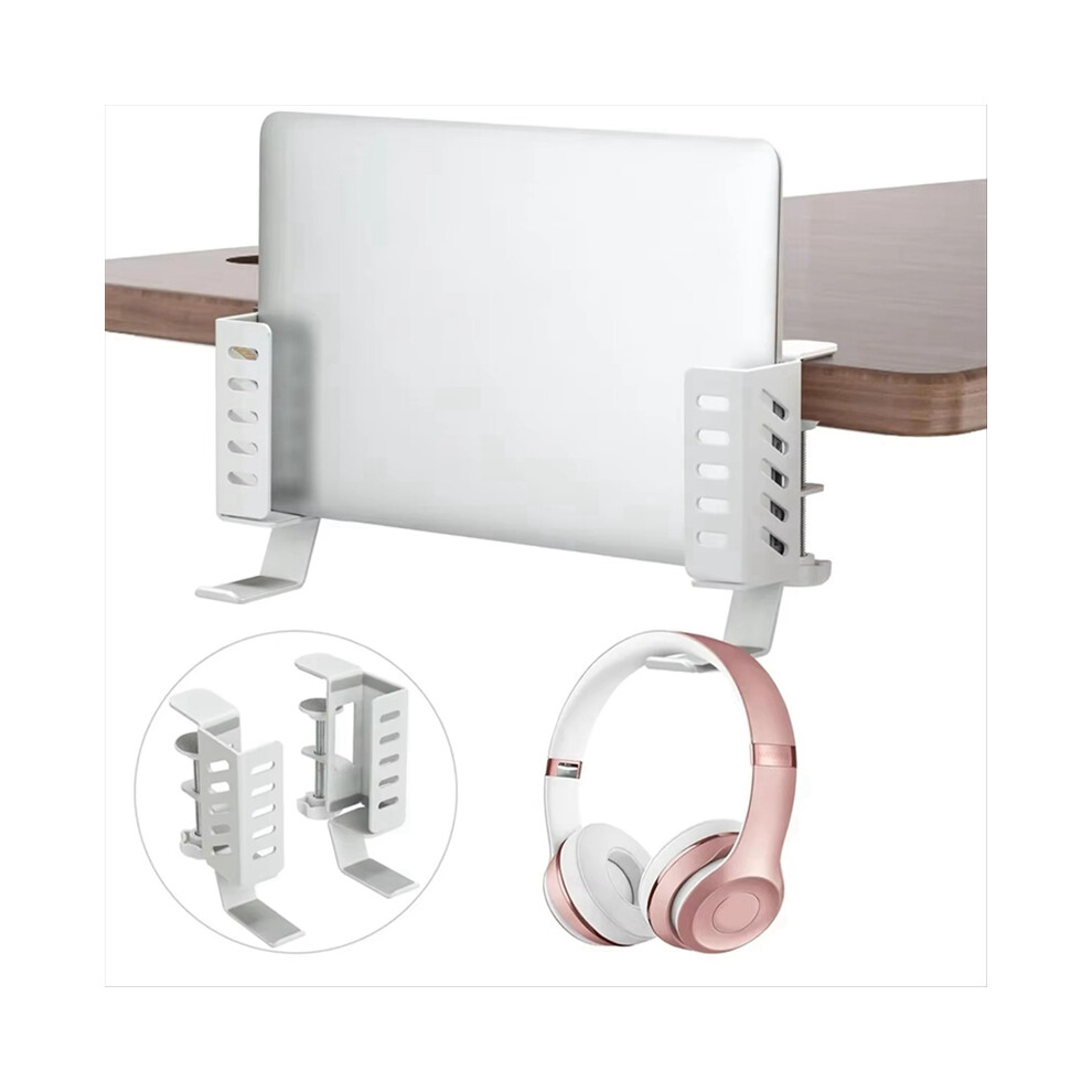 Desk Side Vertical Laptop Stand,No Drill Desktop Mount,Hanging Holder For Side,Clamp On A 4853284753836