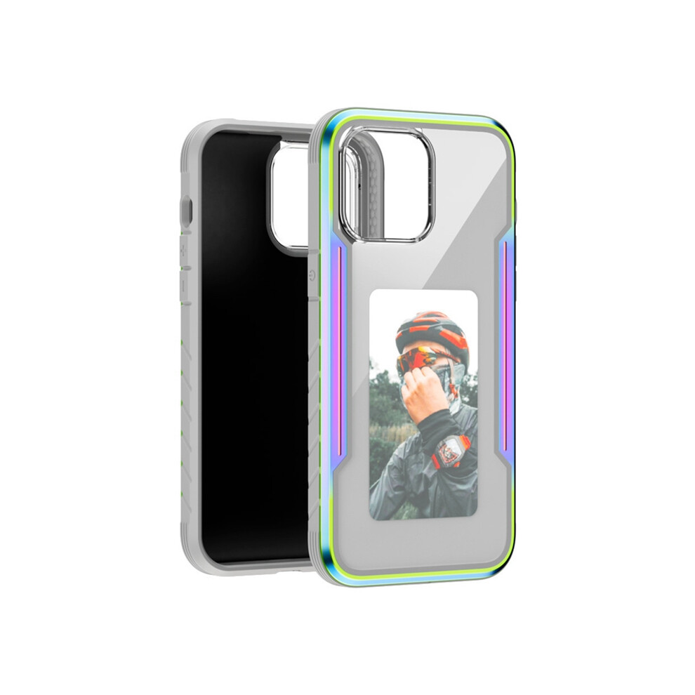 Smart Nfc Eink Screen Diy Phone Case Custom Refesh Display Mobile Cover For Iphone15pro Max Colorful 4853284753454