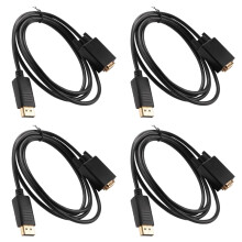 4X DisplayPort to VGA Cable (DP Cable) 6 Feet