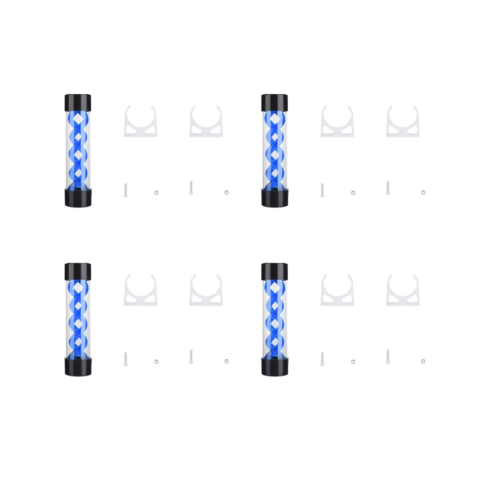 4Pcs 200Mm Water Cooling Pc Tank Computer With G1/4 Thread For Cooler(Blue) Blue 4851161921644