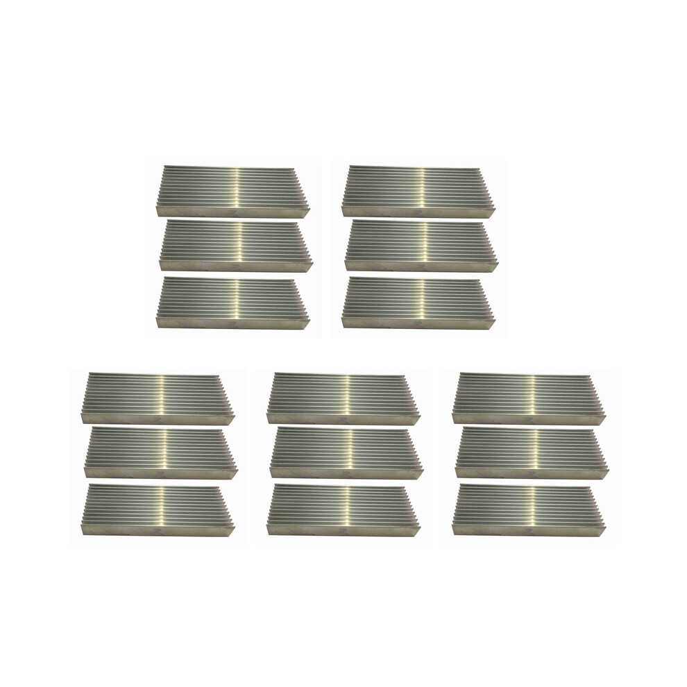 Photos - Computer Cooling 15 Pcs Aluminium Power Amplifier Heatsink Heat Sink 100X40X11mm