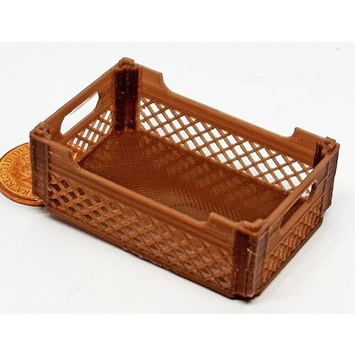 Dolls House Mixed Fruit Selection In A Plastic Crate Miniature F2 2
