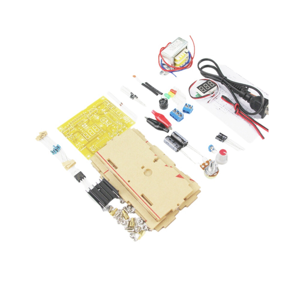 Lm317 Adjustable Voltage Regulated Power Supply Diy Kit 110V Transformer Stabilized Laboratory Eu Plug 4851161922870