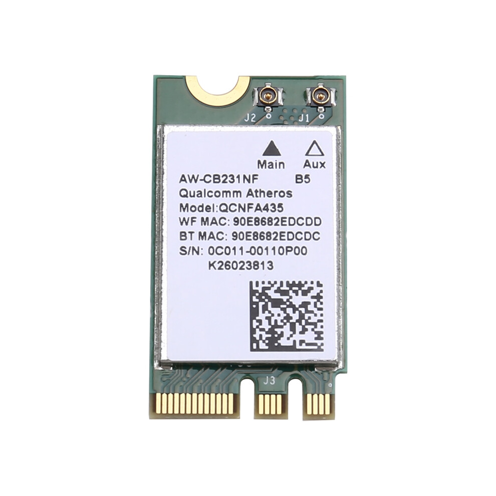 Qca9377 Qcnfa435 Wireless Card Bluetooth4.1 Wifi 433Mbps 802.11Ac 2.4G/5Ghz Ngff Network Adapter For Win 7/8/10 4851161923228