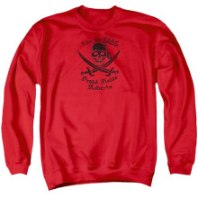 Trevco Sportswear PB108E-AS-6 Princess Bride The Real DPR Adult Crewneck Sweatshirt, Red - 3X